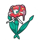 Florges Red Flower